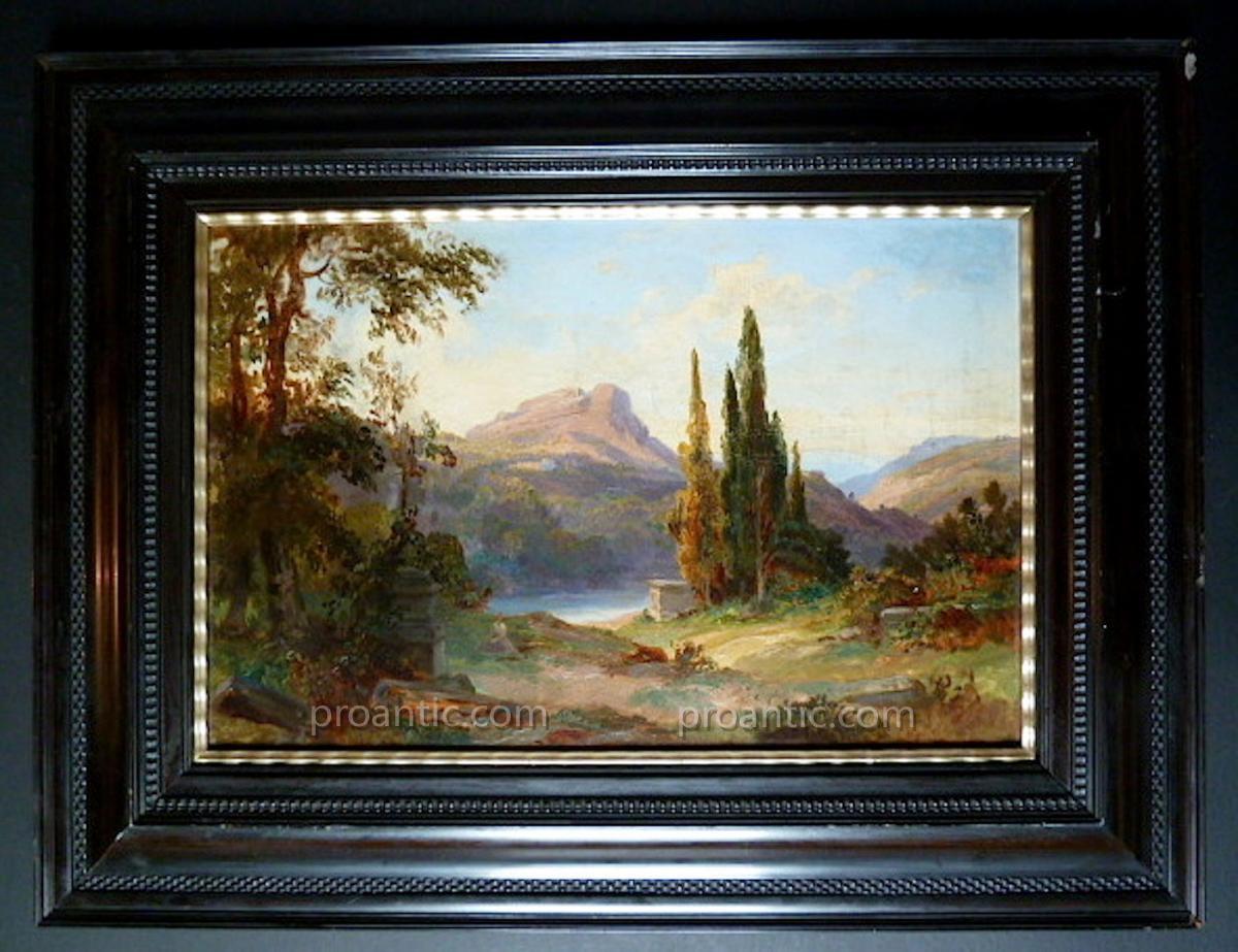 Paysage Provençal Provence Impressionnisme Romantique XX Signé à Identifier RT50