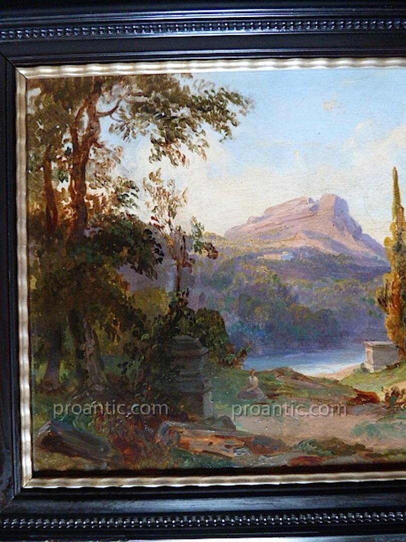 Paysage Provençal Provence Impressionnisme Romantique XX Signé à Identifier RT50-photo-3
