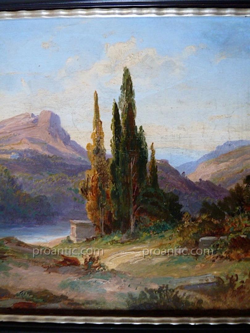Paysage Provençal Provence Impressionnisme Romantique XX Signé à Identifier RT50-photo-4