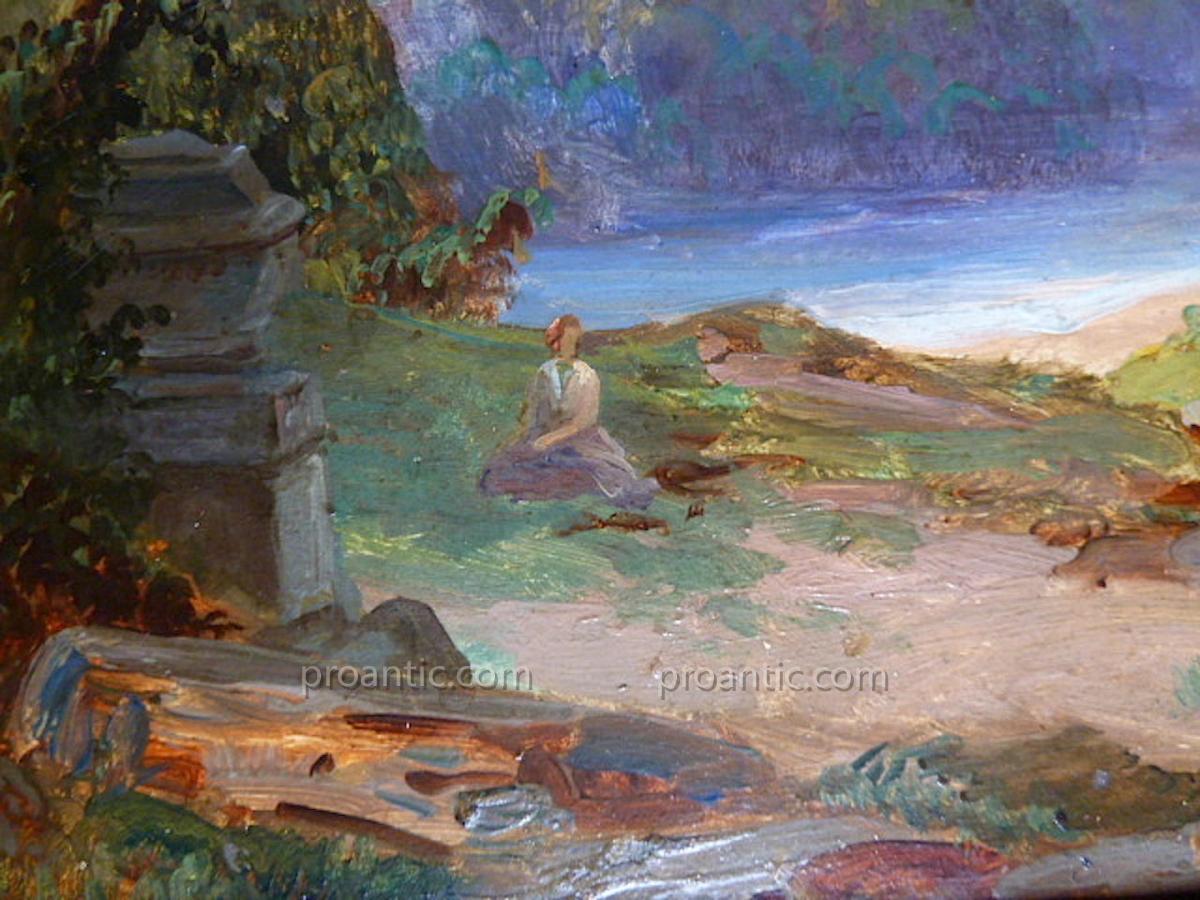 Paysage Provençal Provence Impressionnisme Romantique XX Signé à Identifier RT50-photo-3