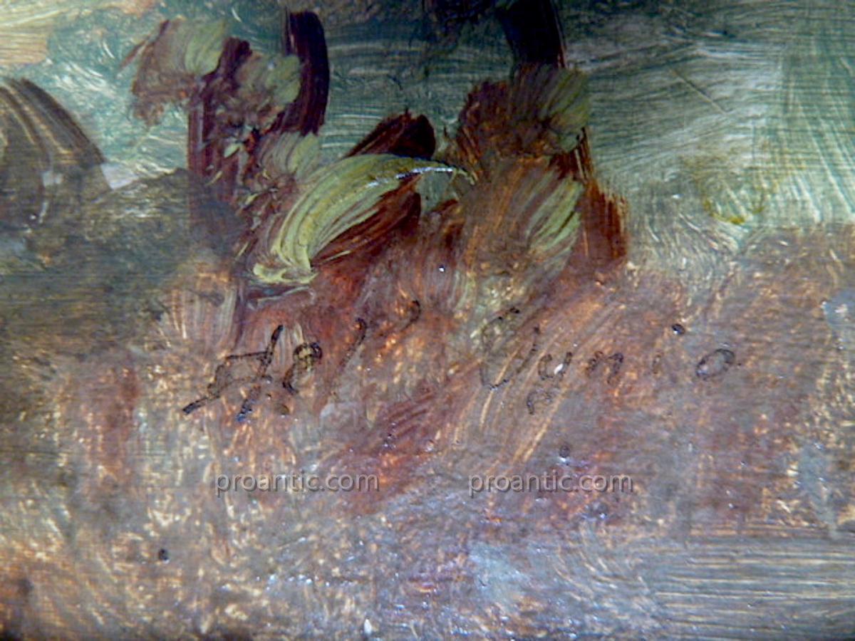 Paysage Provençal Provence Impressionnisme Romantique XX Signé à Identifier RT50-photo-4