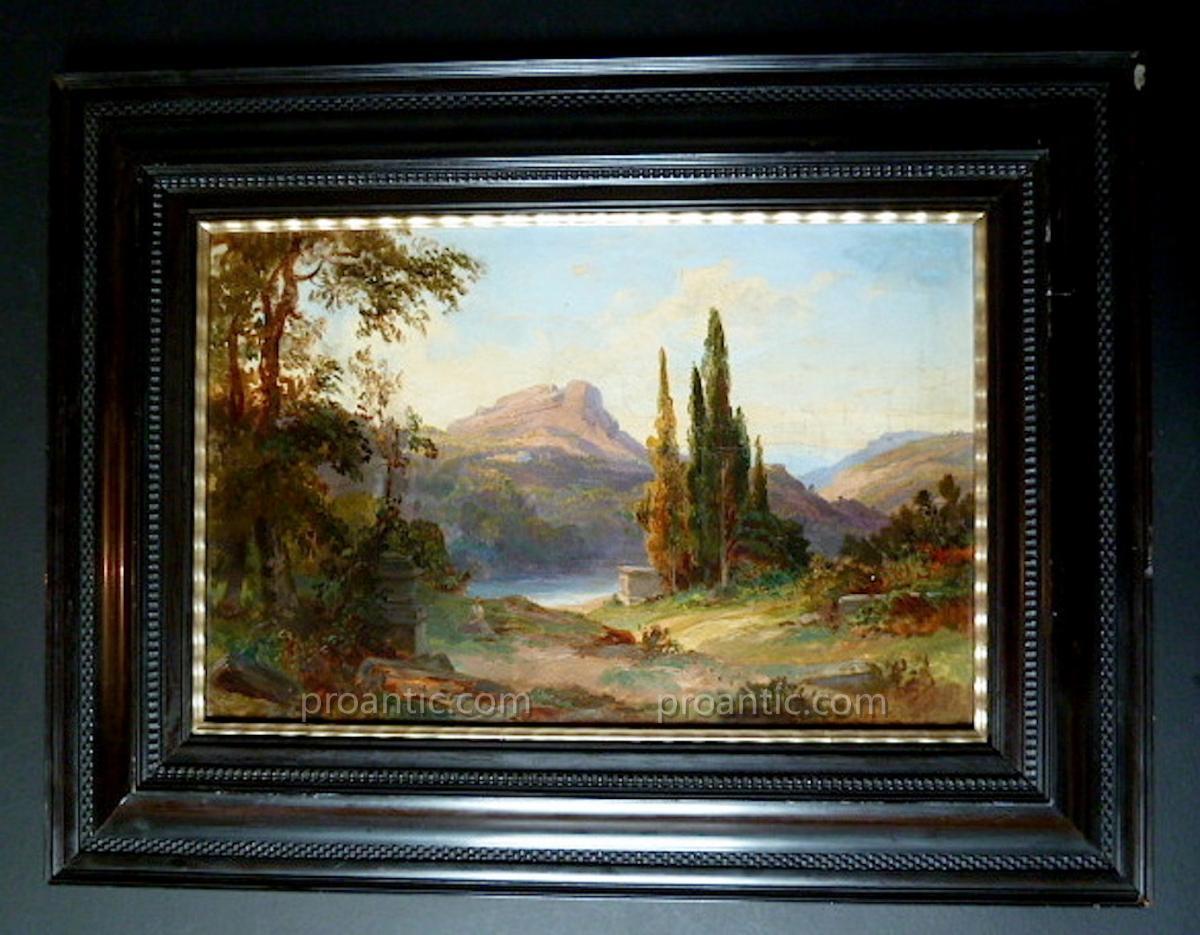 Paysage Provençal Provence Impressionnisme Romantique XX Signé à Identifier RT50-photo-7