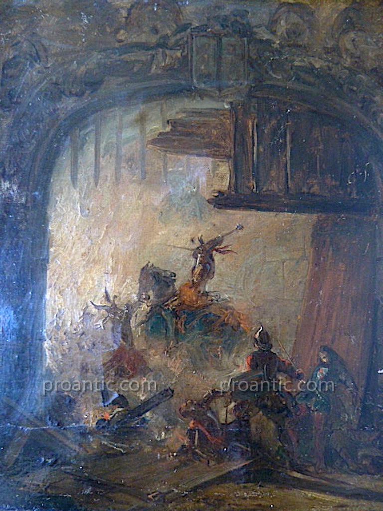 Nicaise De Keyser Belgian Painter Romantic Scene Of Battle Taking Of A Castle XIX Rt62-photo-4