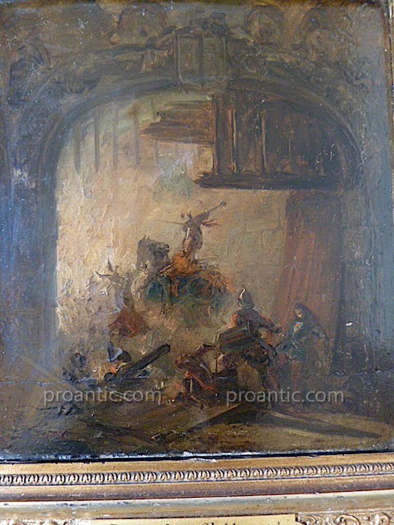 Nicaise De Keyser Belgian Painter Romantic Scene Of Battle Taking Of A Castle XIX Rt62-photo-2