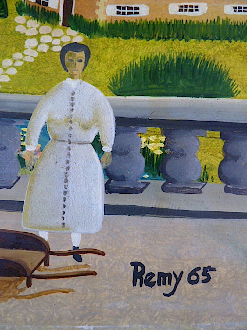 Remy Style Naïf Scène De Genre Bucolique Campagne Paysage XX RT63 *-photo-5