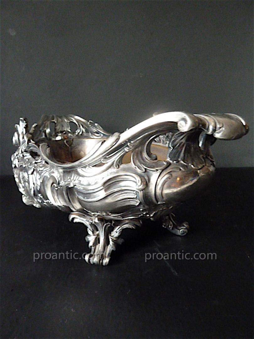 Silversmith Victor Sager Planter Planter Silver Decor Signed Ch Perron XIX Ref81-photo-3