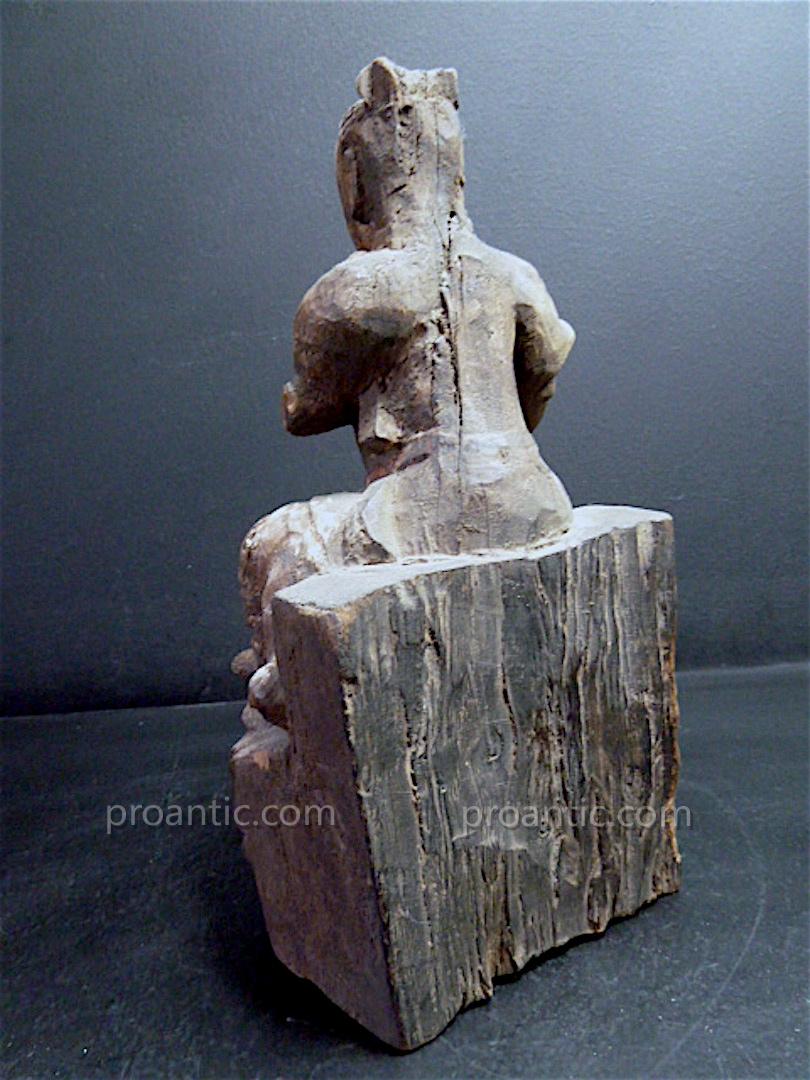 Chinese Warrior Carved Wood China Chinese Chinese China 19th XVIII XIX 中国 中國 Ref83-photo-3