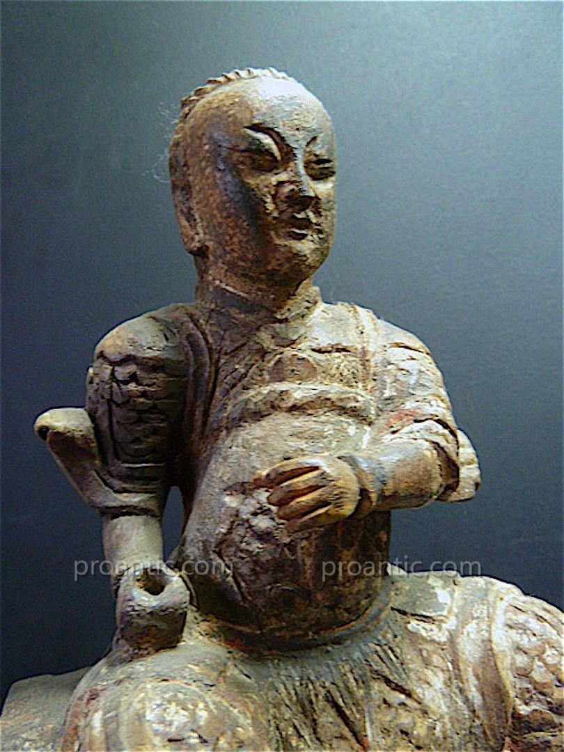 Chinese Warrior Carved Wood China Chinese Chinese China 19th XVIII XIX 中国 中國 Ref83-photo-2