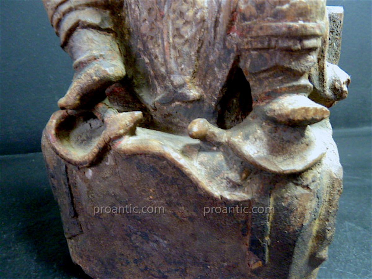 Chinese Warrior Carved Wood China Chinese Chinese China 19th XVIII XIX 中国 中國 Ref83-photo-4