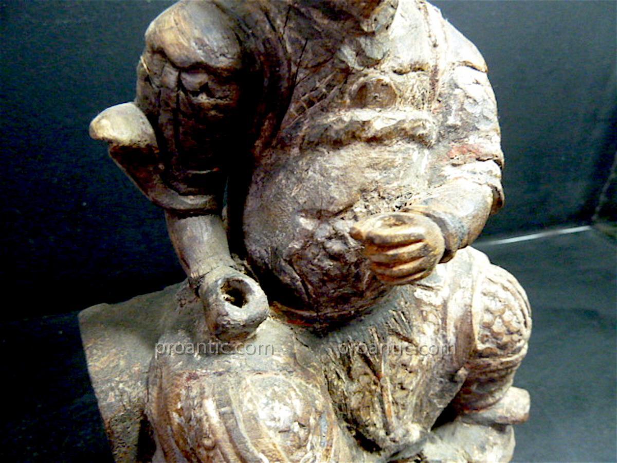 Chinese Warrior Carved Wood China Chinese Chinese China 19th XVIII XIX 中国 中國 Ref83-photo-6