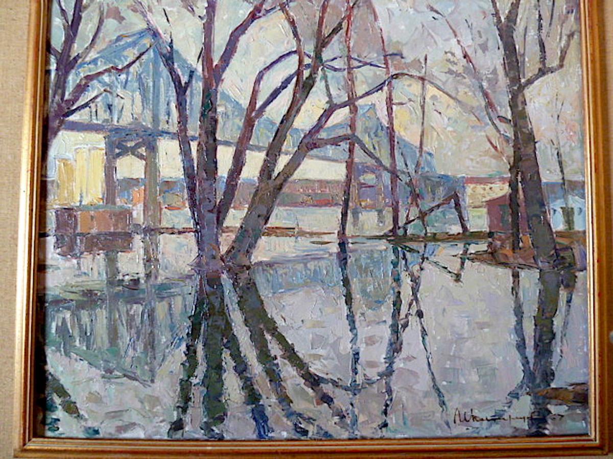 La Crosse Wisconsin Etat Unis Crue Du Mississipi Signé Chavepeyer XX Usa RT69-photo-2