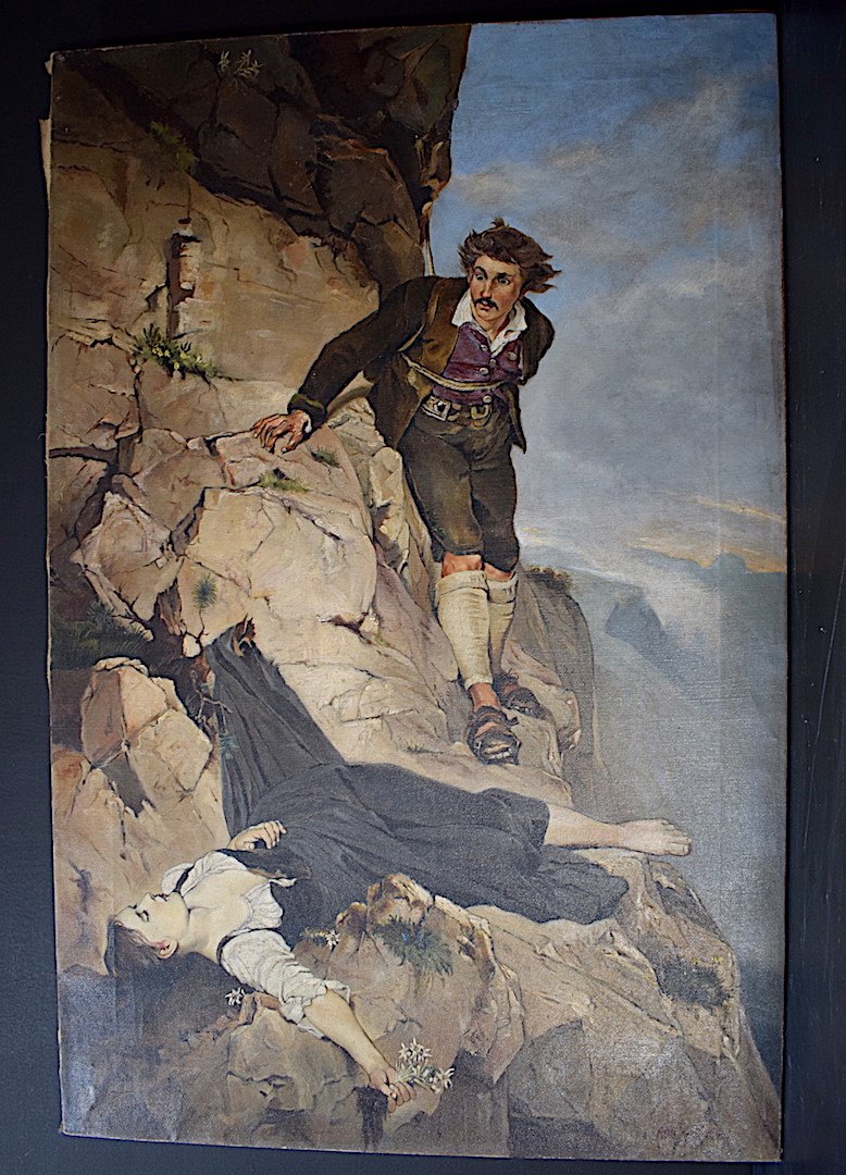 Otto Keck German Germany Mountain Mountaineering Genre Scene 1900 XIX XX Rt85