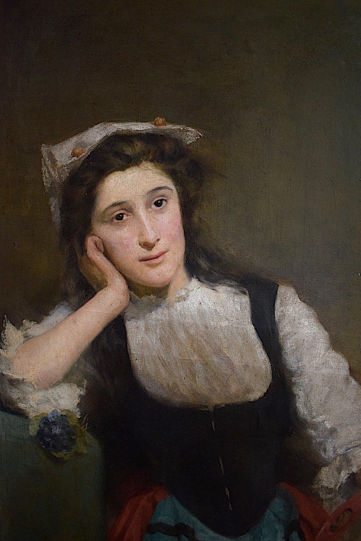 * Marie Aimée Lucas-Robiquet  Orientaliste au Tambourin Musique Musicienne XIX XX RT88-photo-2