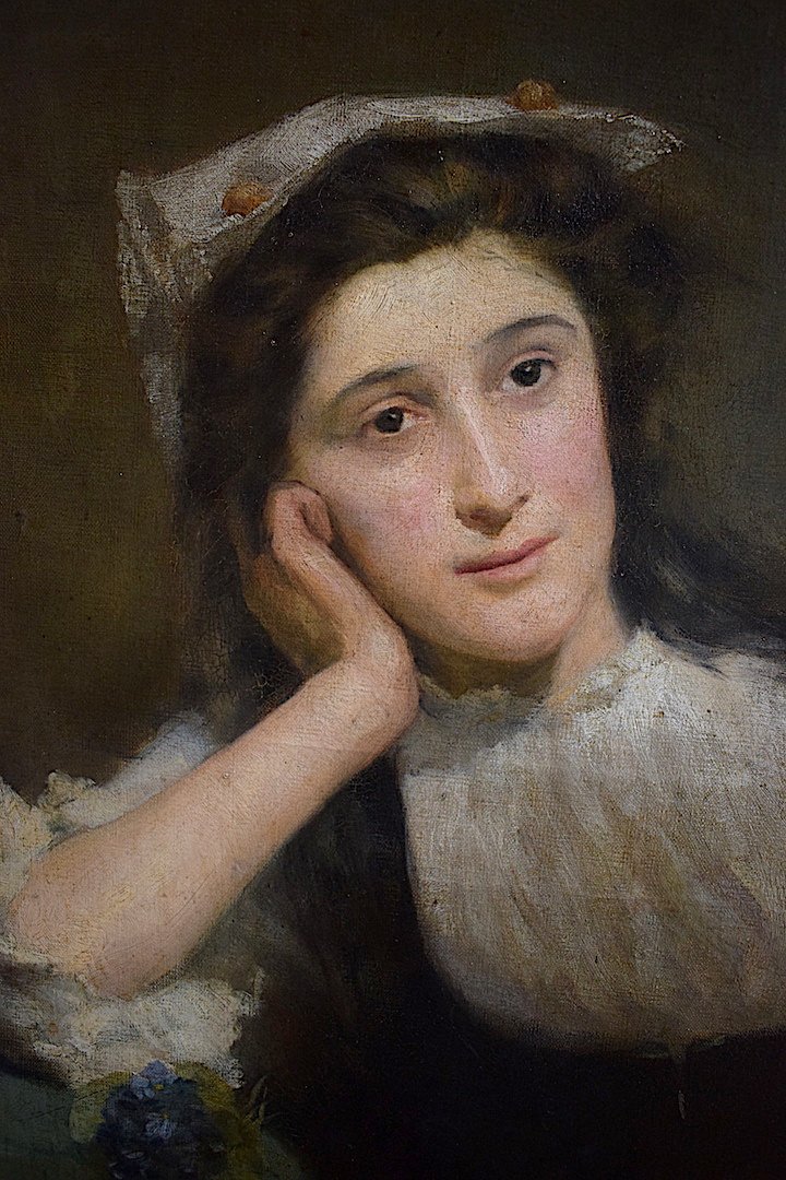 * Marie Aimée Lucas-Robiquet  Orientaliste au Tambourin Musique Musicienne XIX XX RT88-photo-4