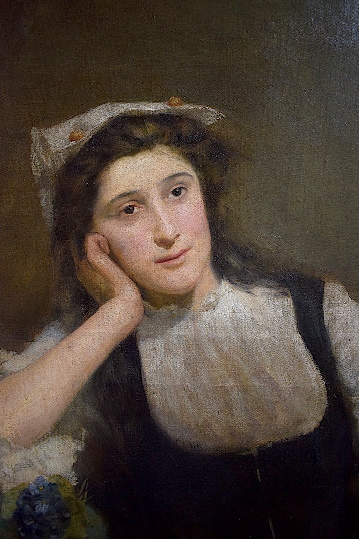 * Marie Aimée Lucas-Robiquet  Orientaliste au Tambourin Musique Musicienne XIX XX RT88-photo-2