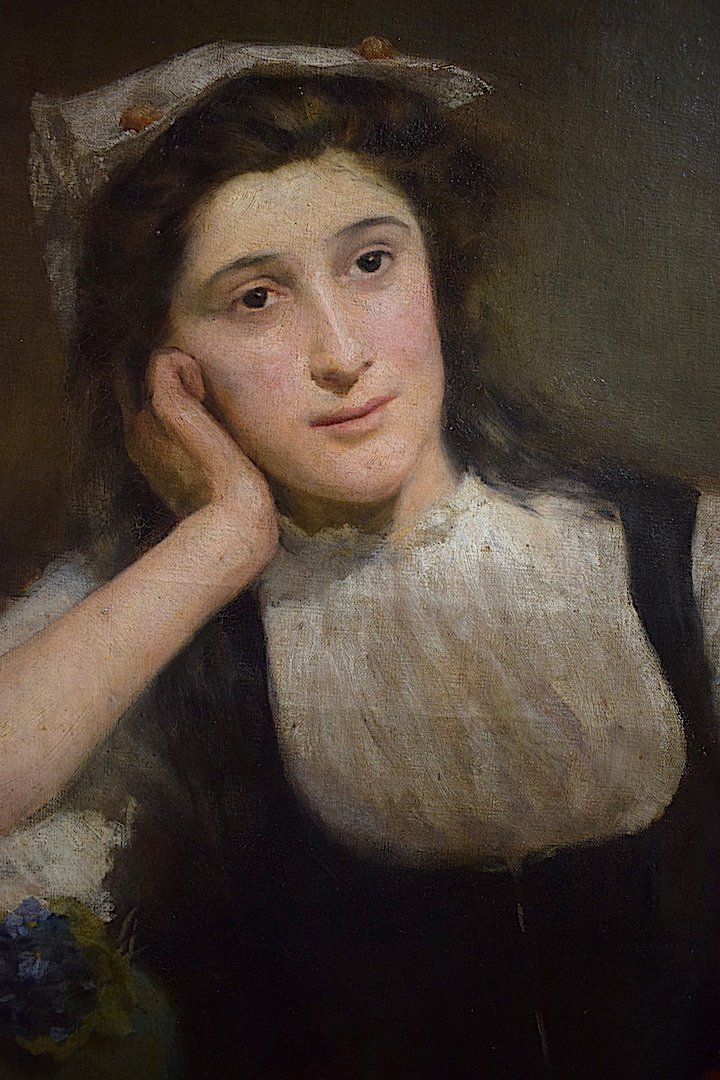 * Marie Aimée Lucas-Robiquet  Orientaliste au Tambourin Musique Musicienne XIX XX RT88-photo-3