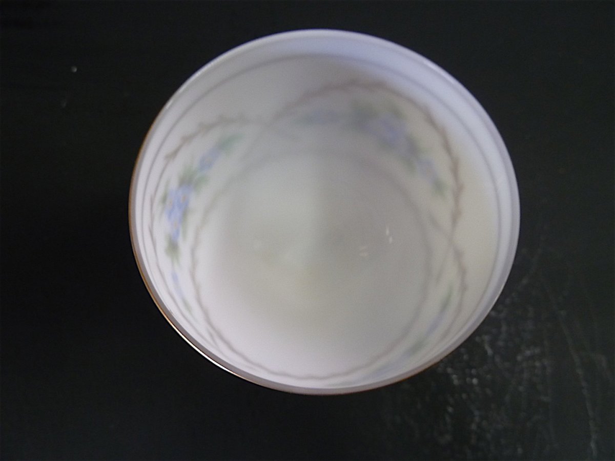 Verre de Communion  &agrave; Pied Douche en  Opaline Fleurs XIX 19th French REF104-photo-7