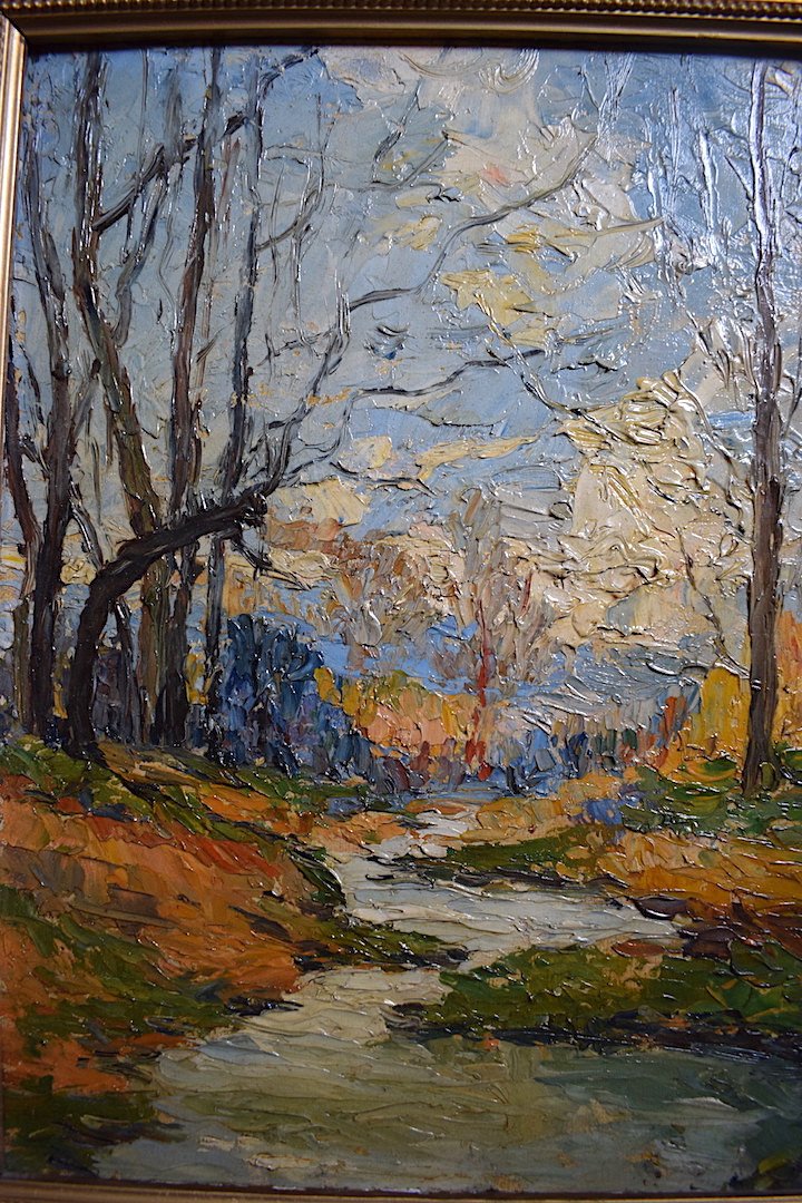 Impressionist Landscape Fawn Forest River XX Rt90-photo-2