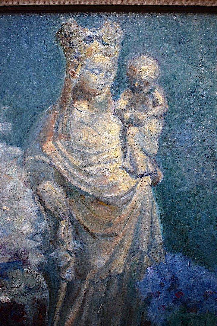 L&eacute;on Hector Blondeaux Vierge &agrave; l&#039;Enfant N&eacute;o Gothique  Maternit&eacute;  art religieux religion XX RT109-photo-4