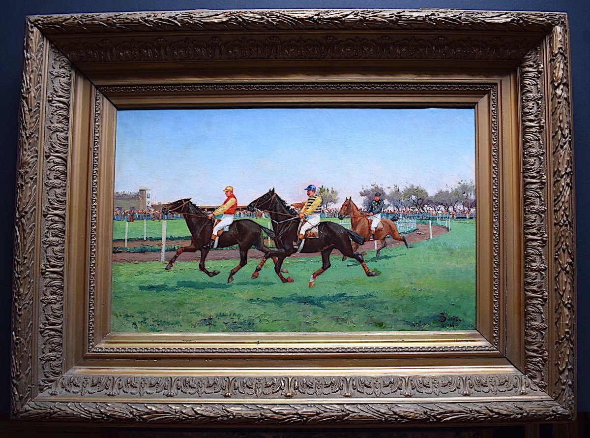 Armand Durbec Chevaux Jockey Courses Hippiques Equitation Signé XIX XX RT125-photo-8