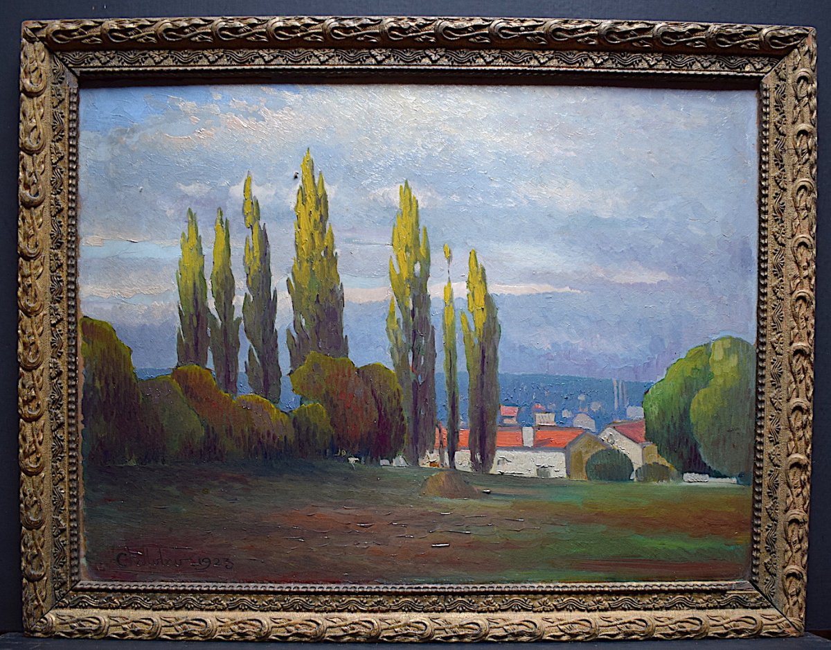 Challulau Marcel Henri Emile Paysage Proven&ccedil;al H&eacute;rault Provence Impressionniste XX RT127