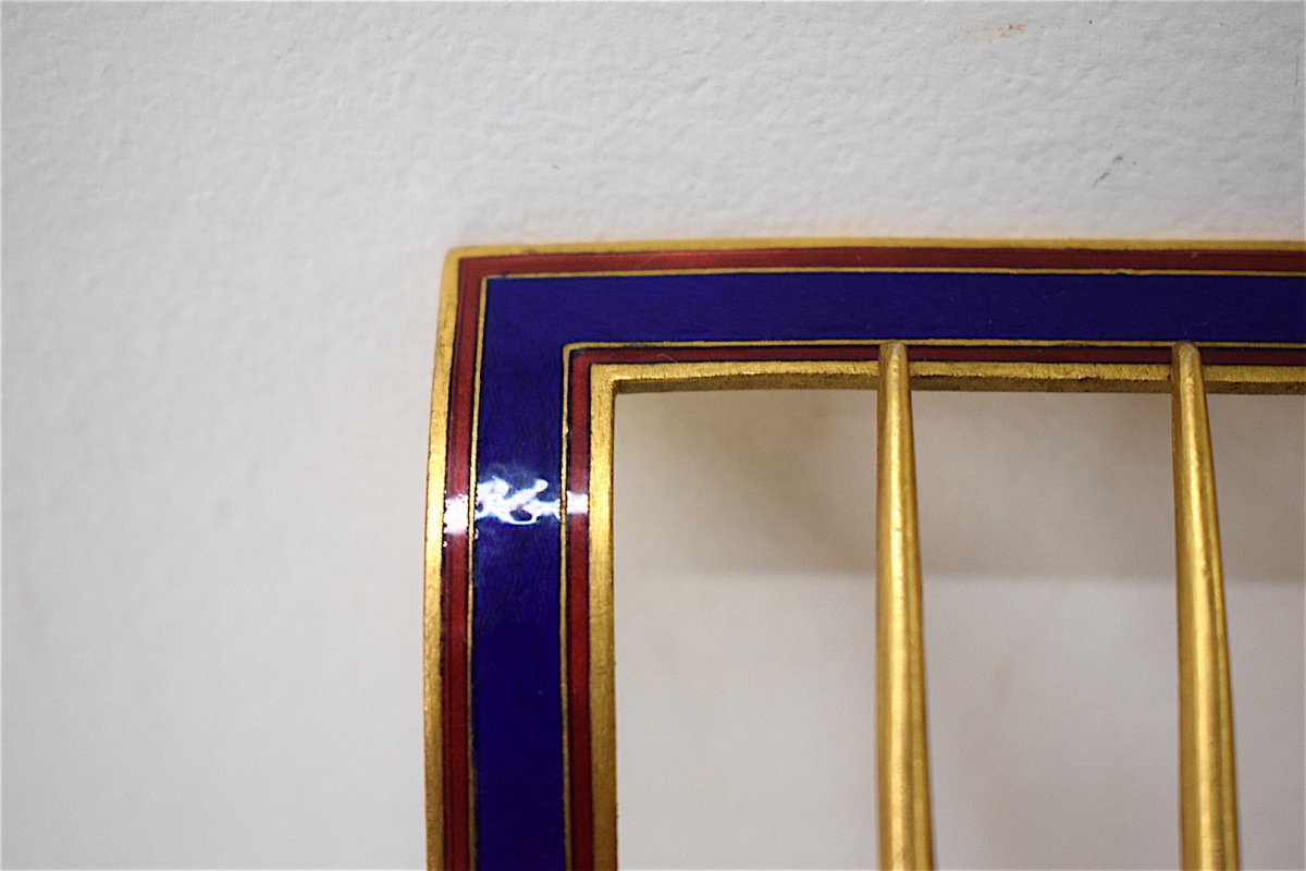 * Two Belt Buckles Antique Enamel And Gilt Bronze Ref133-photo-6