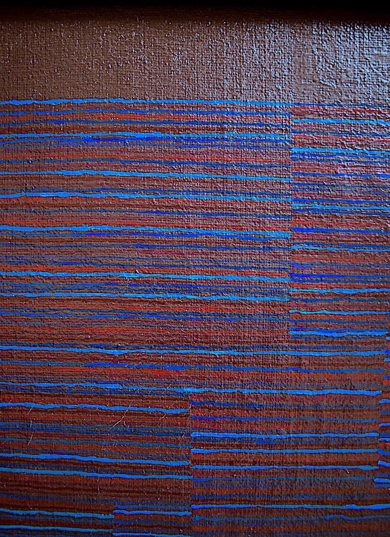 Abstract Signed Ladislas 1970s XX  Vintage Modern Art Rt164-photo-2