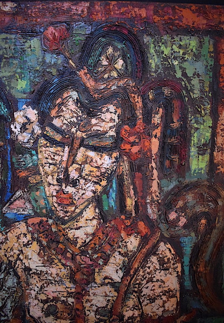 * Jeunes Filles Indiennes  Art Ethnique Inde Amérique du Sud Signé à Identifier XX RT208-photo-4