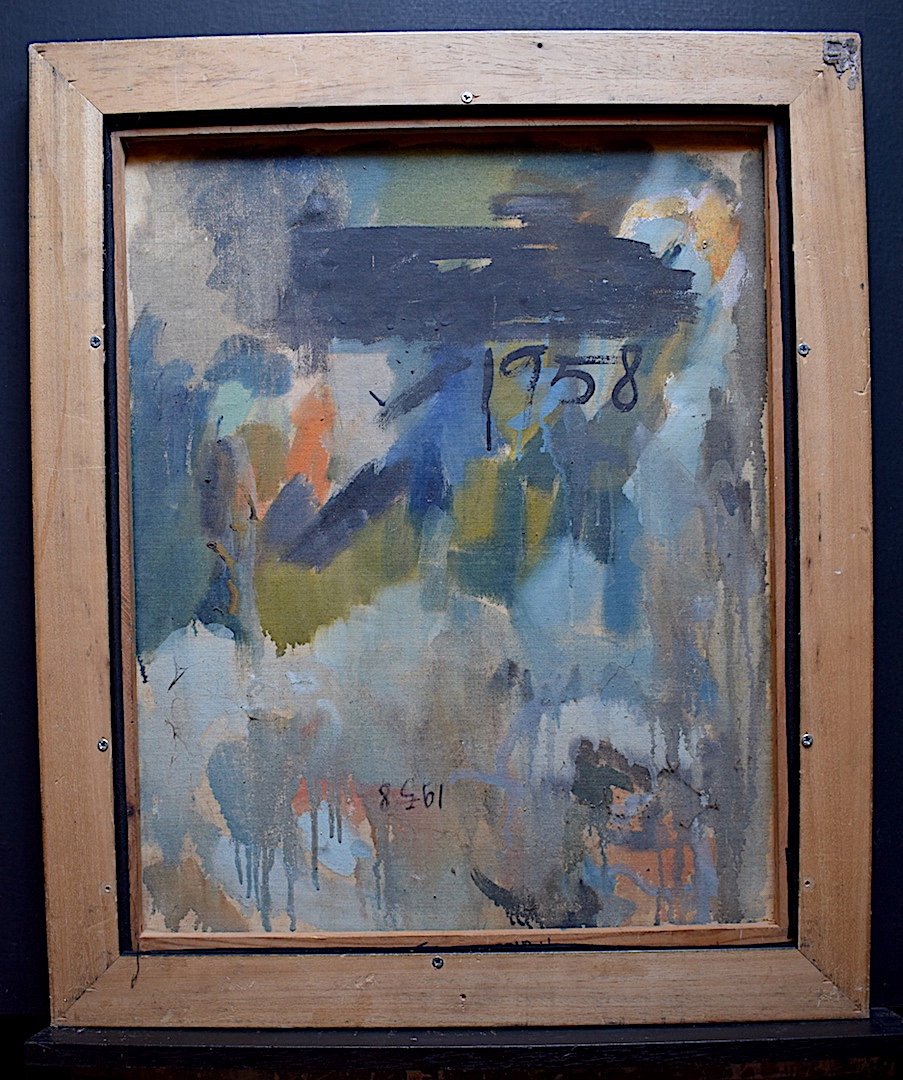 Abstract Expressionist Modernist 1950s 1958 Unsigned XX Rt242-photo-2