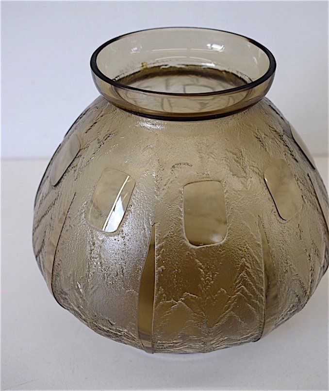 Art Deco Vase Cleared With Acid Signed Verrex Maison Schneider 1925 1930 XX Ref144-photo-3