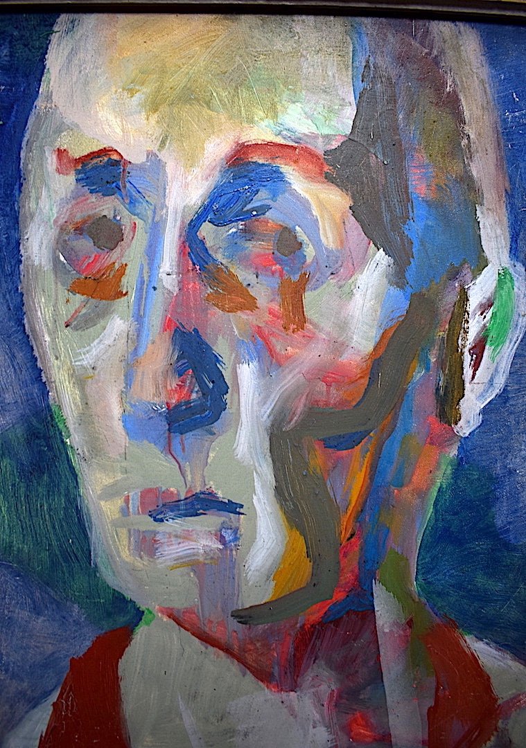 Portrait Homme Expressionniste Fauve Moderniste XX RT256-photo-3