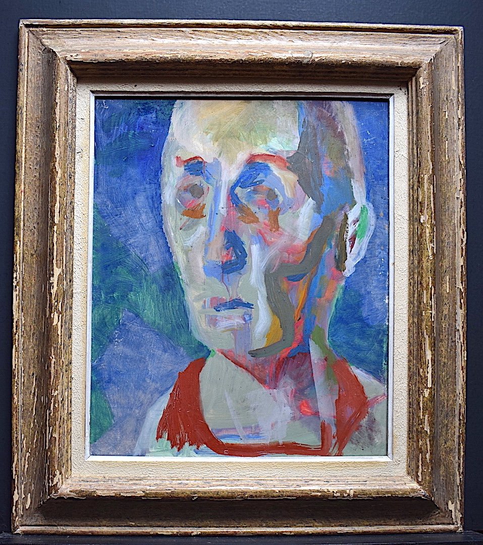 Portrait Man Expressionist Fawn Modernist XX Rt256