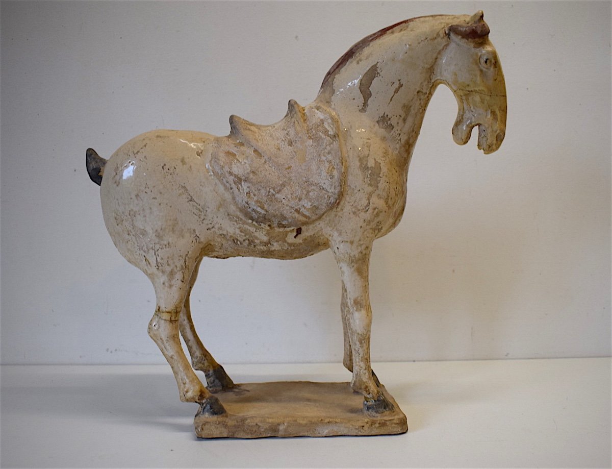 Chinese Ceramic Horse Tang Ancient White Terracotta China Chinese Chinese China Ref208-photo-2