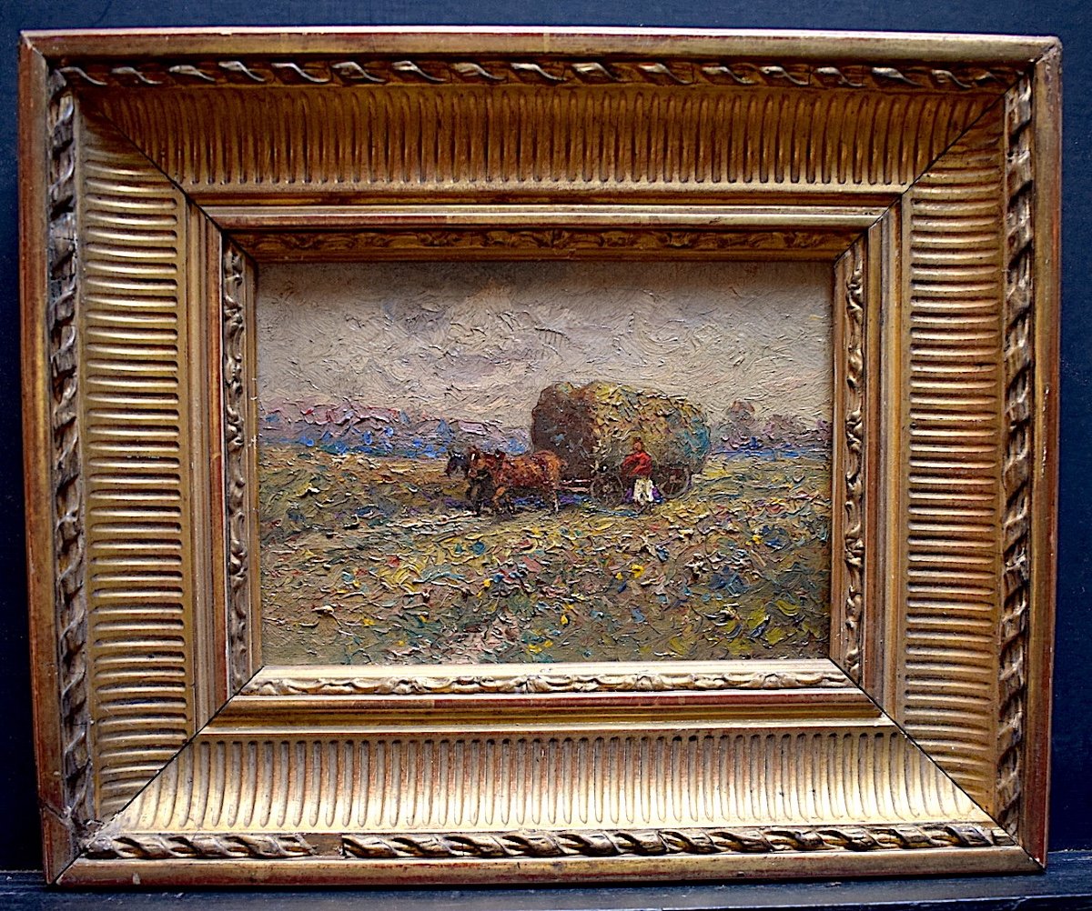 Impressionniste Paysage Scène Champêtre XIX XX RT398