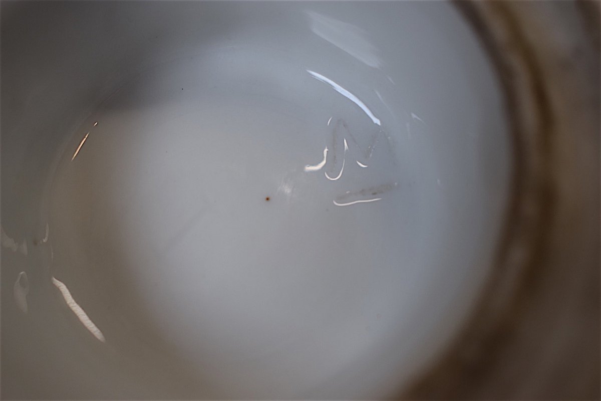 Bouquetière Centerpiece Porcelain Bayeux Decorated With Flowers XIX Ref132-photo-7