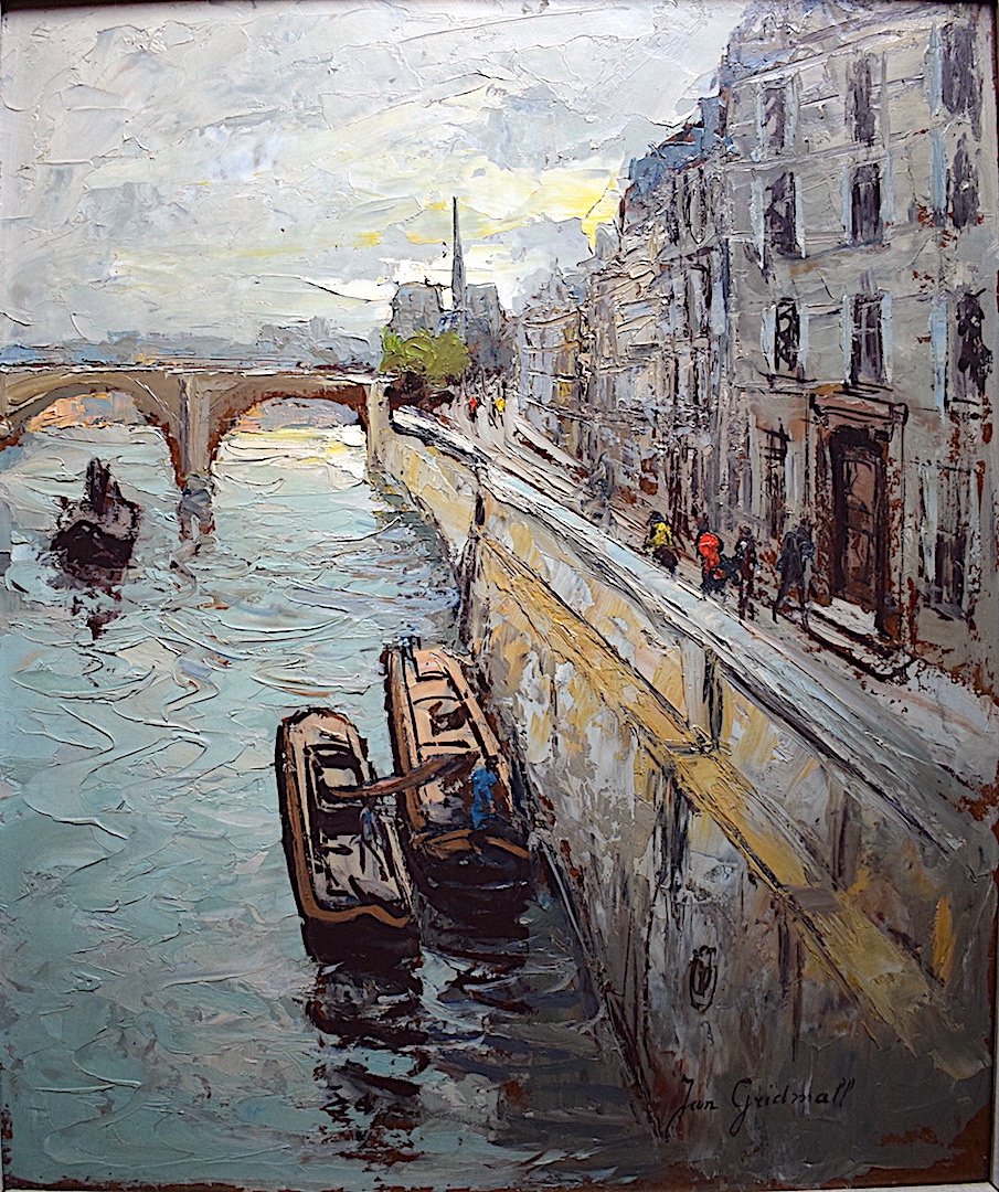 Jan Gridmall Paris Quai De Béthune Île St Louis Pont De La Tournelle Marine Seine XX Rt409-photo-3