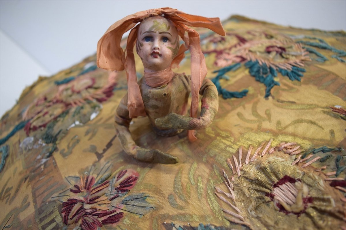 Curiosity Child Umbrella (dite Folie) Porcelain Doll Head XIX Ref248-photo-3