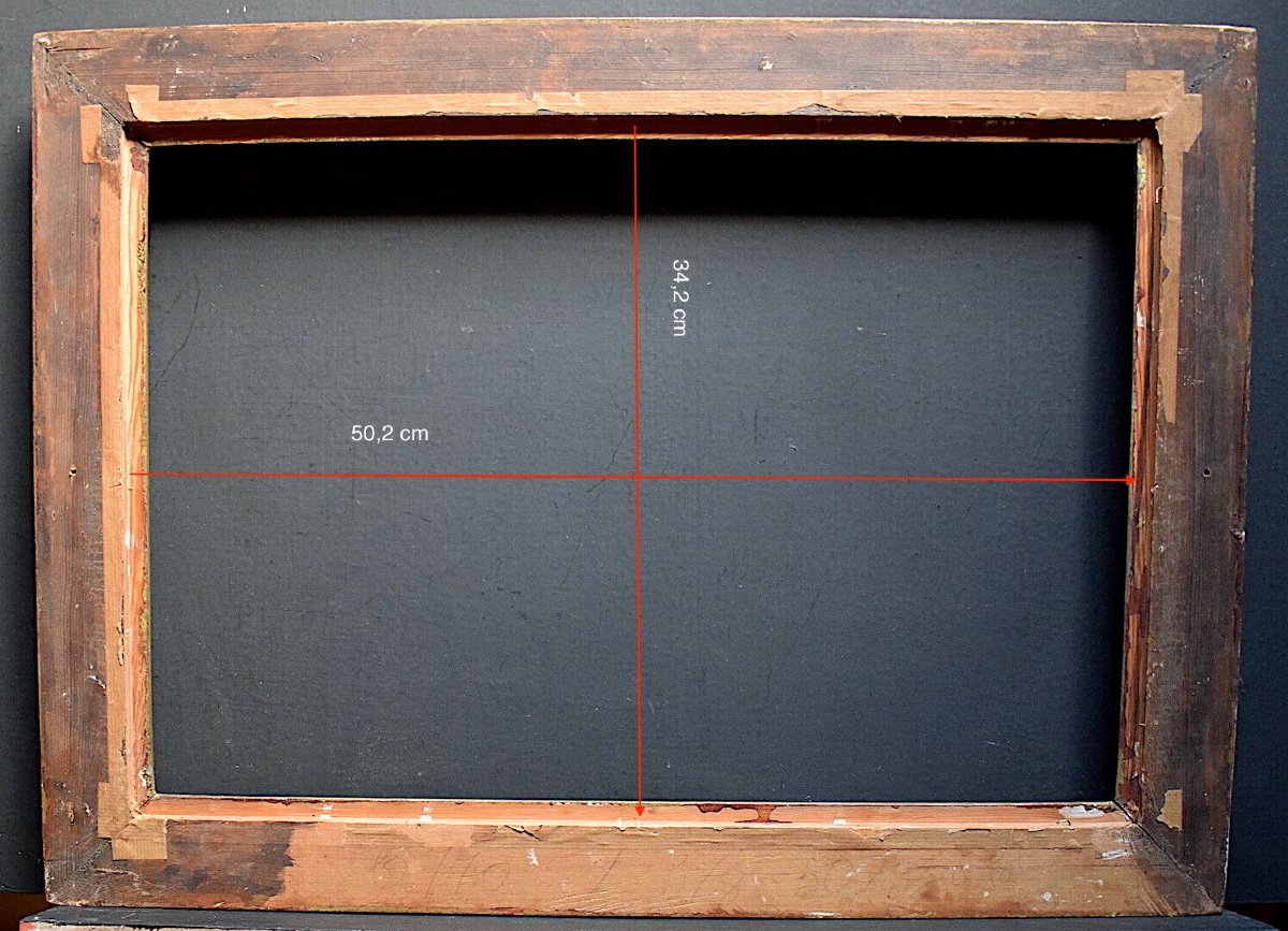 Golden Frame Years 1920 1930 50 X 34 cm Ref C873-photo-2