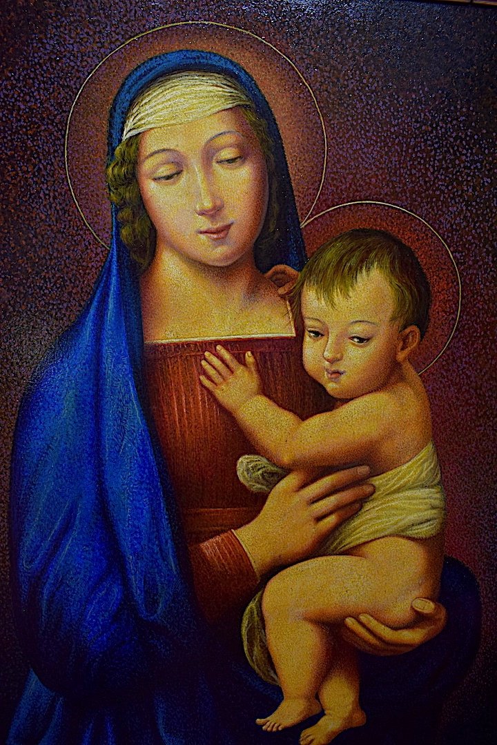 Chabaud Virgin And Child After Raphael Post-impressionist Pointillist XX Rt442 *-photo-3