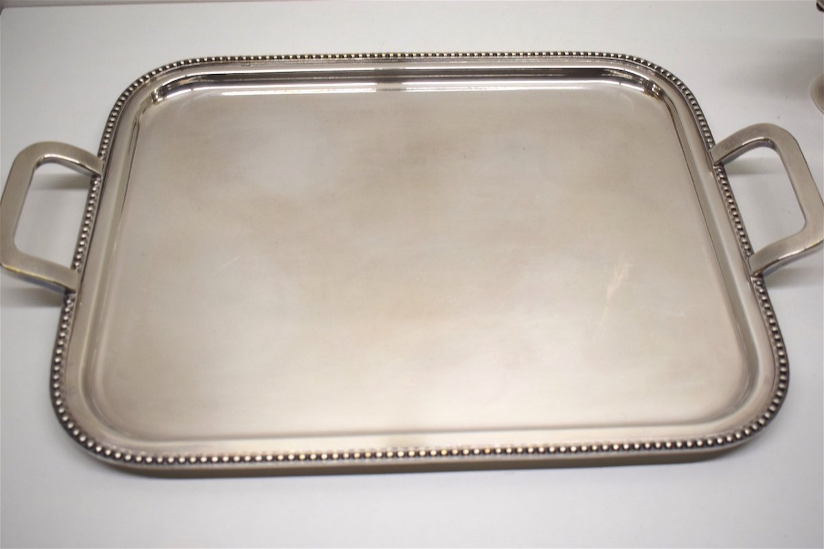 Coffee And Tea Service Art Deco Silver Metal XX Th Ref286-photo-2