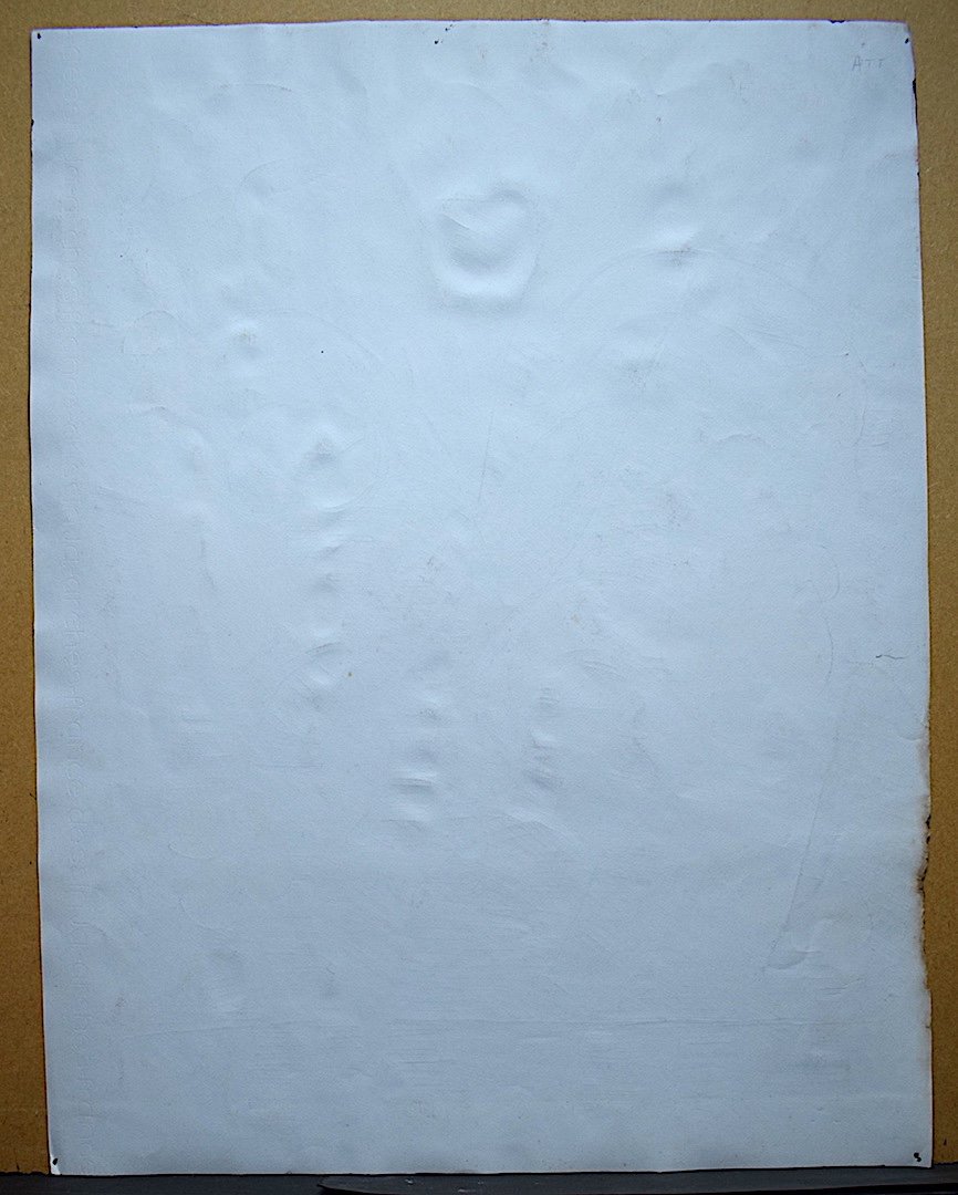 Adrien Seguin Dessin Composition Encre Noire Fleurs Abstrait Expressionniste 1979  XX  RT474-photo-6