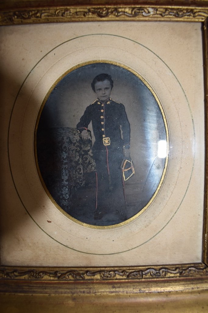 Daguerréotype Enfant En Uniforme De Militaire  France Vers1850 Photo Photographie  Ref311 -photo-2