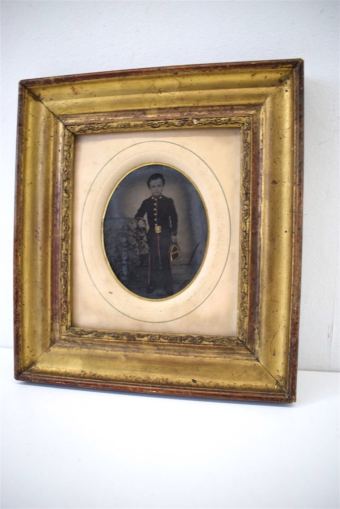 Daguerréotype Enfant En Uniforme De Militaire  France Vers1850 Photo Photographie  Ref311 -photo-4