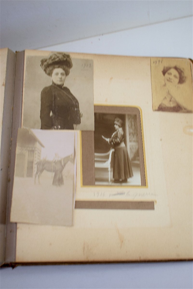 Large Russian Album Photographs Sterling Silver Miniature Portrait Enamel Punches Morozoff Ref314-photo-8