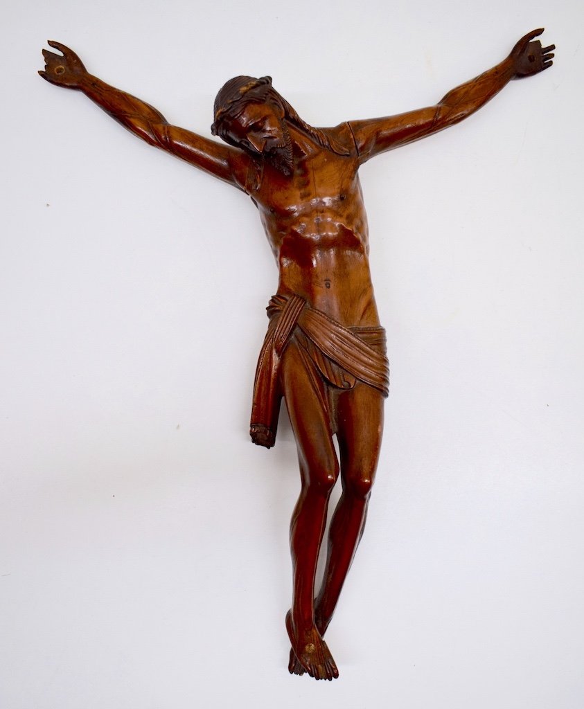 * Christ En Bois Sculpté De Buis XVIII ème Siècle Ref317