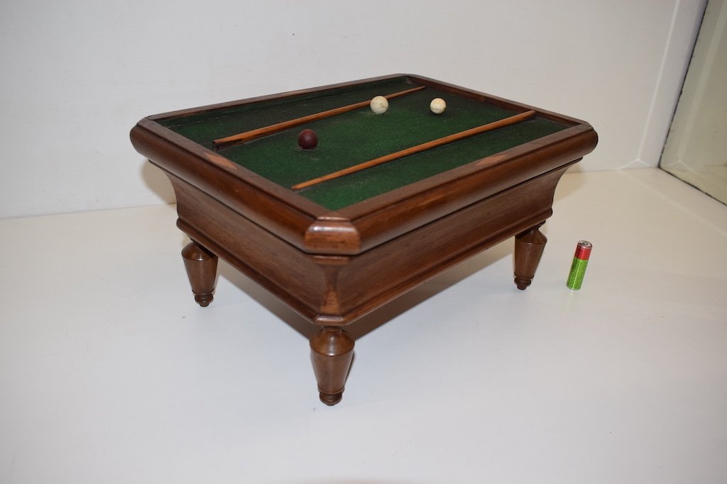 Curiosity Box Box French Billiard Miniature Work Of Mastery XIX Ref331-photo-2