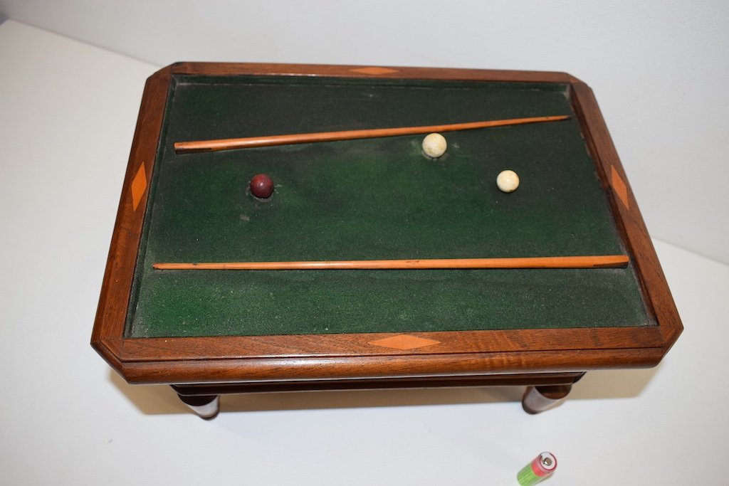 Curiosity Box Box French Billiard Miniature Work Of Mastery XIX Ref331-photo-4