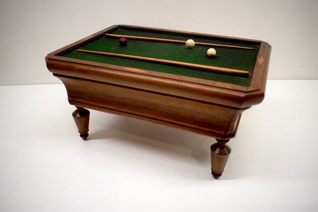 Curiosity Box Box French Billiard Miniature Work Of Mastery XIX Ref331