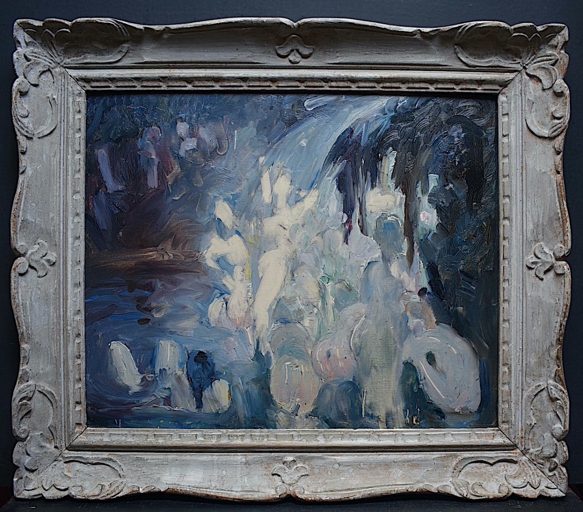 * Pierre Gerber Baigneuse Sc&egrave;ne de genre Femmes au bain Nu Impressionniste XX RT516