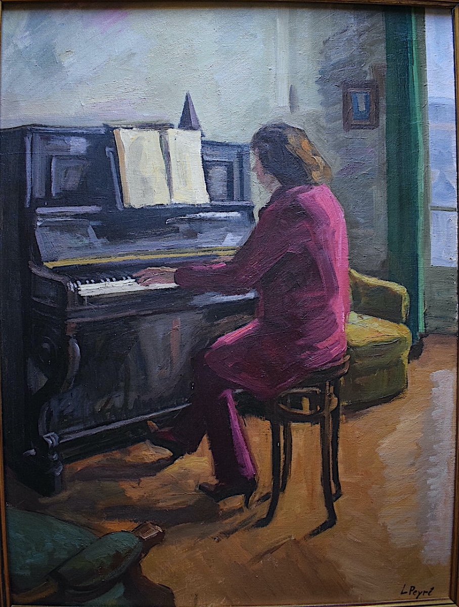 Louis Peyré Portrait Pianiste Musique Piano Scène d'intérieur  XX RT521 *-photo-2